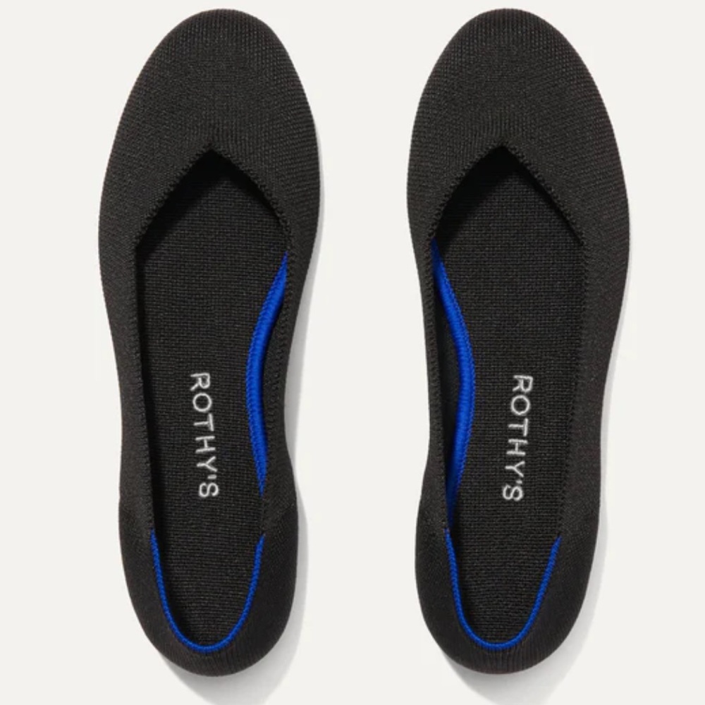 Rothy’s Maritime Navy Blue Flats Round Toe Shoes 7